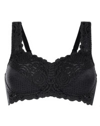 Biustonosz do protez piersi bez fiszbin czarny Amoena Jasmin SB