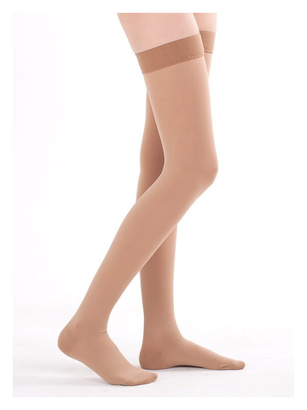 Pończochy Przeciwżylakowe Veera Forte CCL2 Czarne Zamknięte palce II Klasa Ucisku