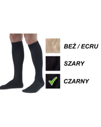 Skarpety przeciwżylakowe Veera MEN 140 den męskie czarne