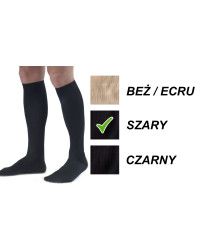 Skarpety przeciwżylakowe Veera 140 den męskie szare