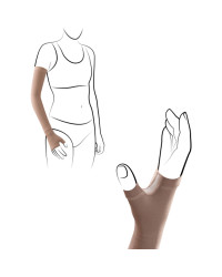 Rękaw przeciwlimfatyczny pooperacyjny długi z mitenką Veno Elegance Thuasne