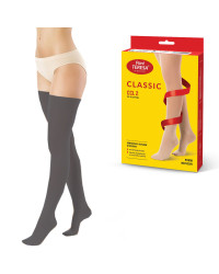 Pończochy Przeciwżylakowe Pani Teresa 2 klasa kompresji Zamknięte Krótkie PT 0403 Grafitowe - Pończochy medyczne uciskowe