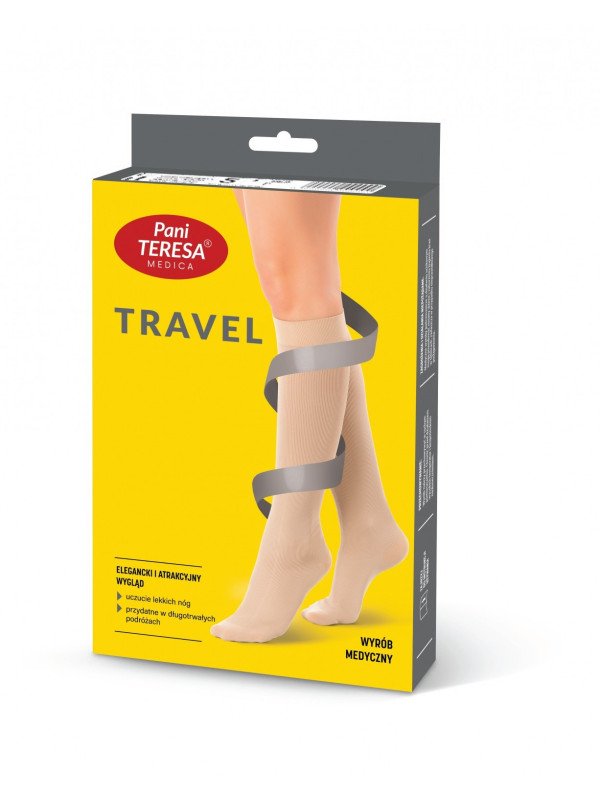 Skarpety podróżne Travel Socks Damskie Pani Teresa PT 0419 Czarne