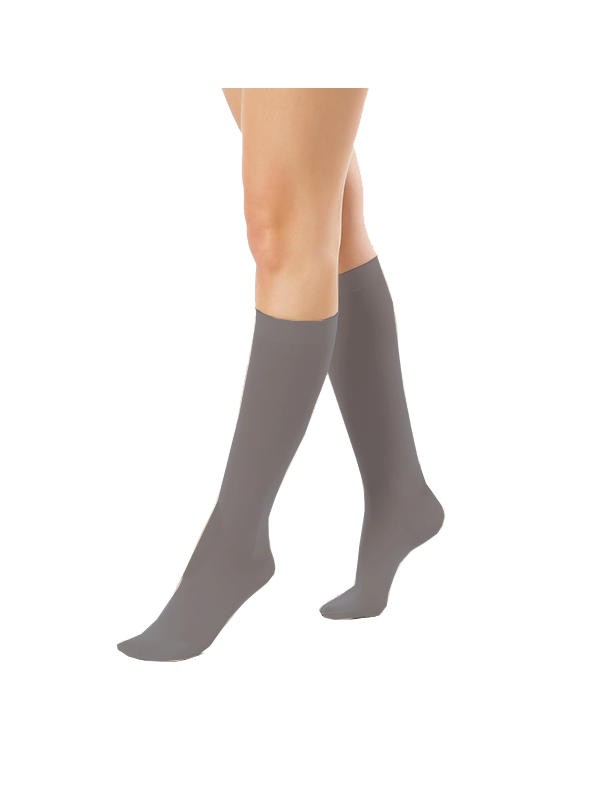 Podkolanówki Przeciwżylakowe Pani Teresa 1 klasa kompresji Zamknięte Krótkie PT 0408 Grafitowe -Podkolanówki medyczne uciskowe