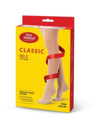 Rajstopy Przeciwżylakowe Ciążowe Pani Teresa 2 klasa kompresji Długie PT 0402 Beż