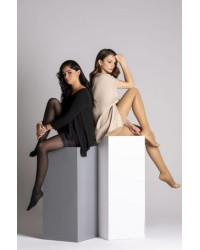 Rajstopy antycellulitowe Infrared Veera Beżowe Den 40 13-17 mmHg – masaż mocny