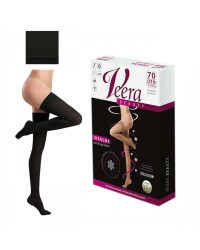 Pończochy Medyczne Na Żylaki VEERA BEAUTY 70 DEN Czarne Uciskowe