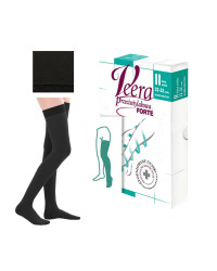Pończochy Przeciwżylakowe Veera Forte CCL2 Czarne Zamknięte palce II Klasa Ucisku