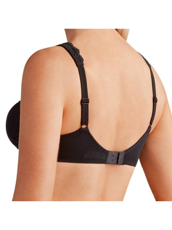 Biustonosz do protez piersi bez fiszbin czarny Amoena Jasmin SB