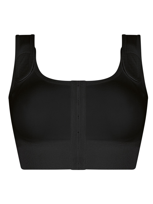 Biustonosz kompresyjny po operacji piersi czarny Amoena Sina 45008