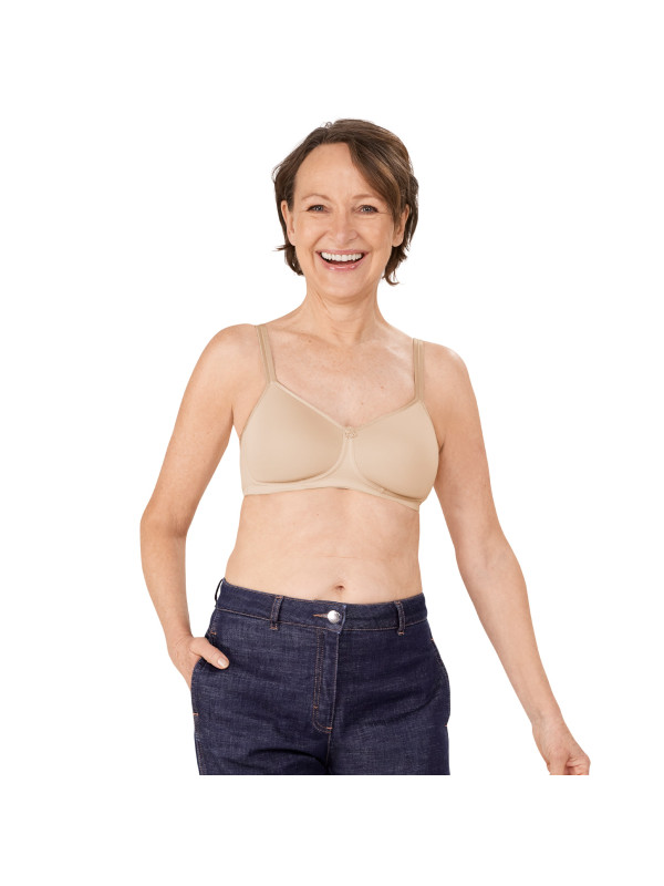 Biustonosz po rekonstrukcji piersi beżowy Amoena Mara SBP 1150