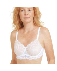 Elegancki biały gorset protetyczny dla amazonek Amoena Karolina wb