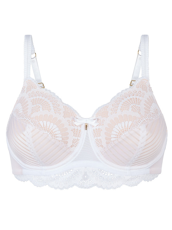 Elegancki biały gorset protetyczny dla amazonek Amoena Karolina wb