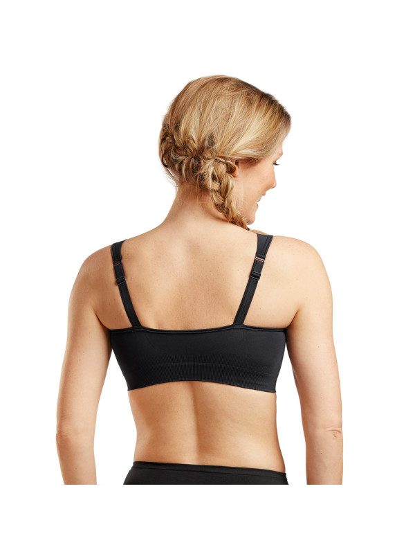 Biustonosz pooperacyjny uciskowy na zamek Carefix Anna czarny