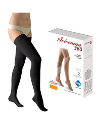 Pończochy uciskowe na żylaki CCL2 Aries Avicenum 360 DEN czarne