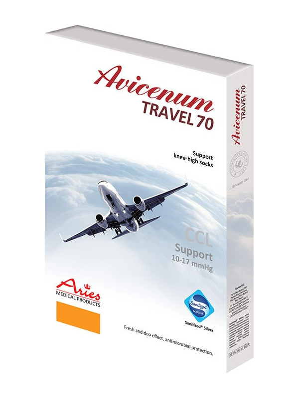 Podkolanówki na podróż Aries Avicenum Travel 70 DEN