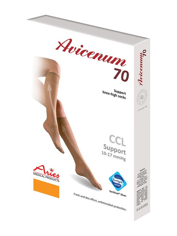Podkolanówki przeciwżylakowe profilaktyczne Aries Avicenum 70 DEN