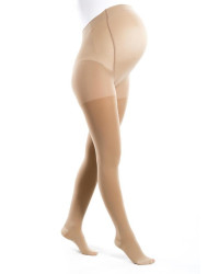 Rajstopy Przeciwżylakowe ciążowe Pani Teresa uciskowe 1 klasa kompresji krótkie PT 0411 Beżowe
