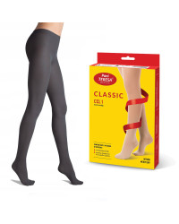 Rajstopy Przeciwżylakowe Pani Teresa 1 klasa kompresji Krótkie PT 0407 Grafitowe - Rajstopy uciskowe