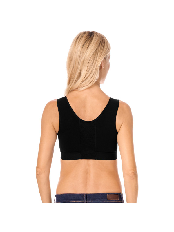 Biustonosz pooperacyjny uciskowy czarny Amoena Sarah SB 0779