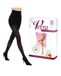 Rajstopy przeciwżylakowe ucisk profilaktyczny Veera czarne 70 DEN