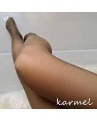 Rajstopy uciskowe na żylaki ucisk profilaktyczny Veera karmel 70 DEN