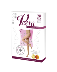 Rajstopy Veera przeciwżylakowa ucisk profilaktyczny 70 DEN visione