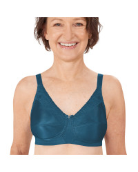 Biustonosz protetyczny dla amazonek bez fiszbin turkus Amoena Nancy SB 44882