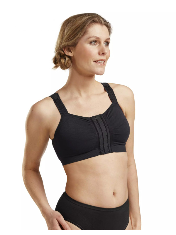 Biustonosz pooperacyjny kompresyjny Carefix Mary czarny