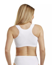 Biustonosz pooperacyjny z kieszonką Carefix Mary biały