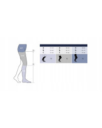 SIGVARIS Podkolanówki Style Semitransparent (Magic) CCL2 Długie Plus