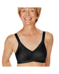 Biustonosz miękki bez fiszbin lśniący czarny Amoena Rita SB 2004
