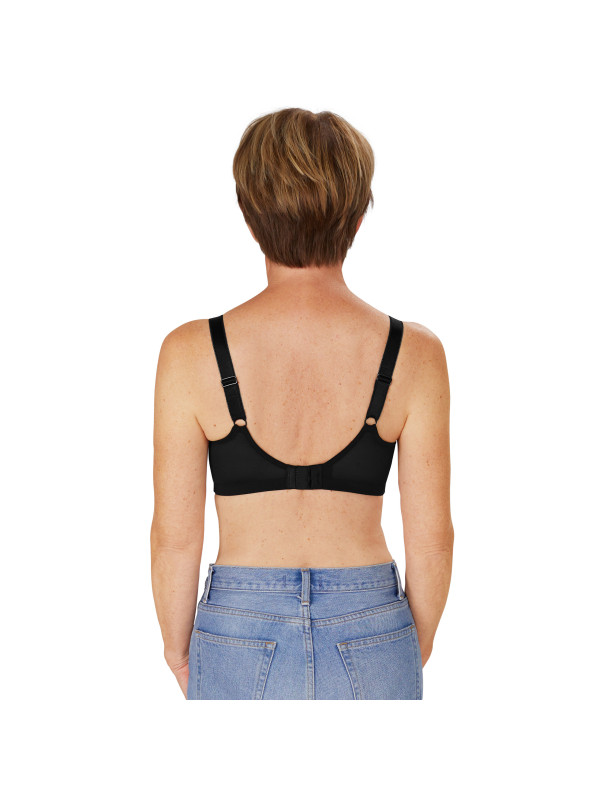 Biustonosz miękki bez fiszbin lśniący czarny Amoena Rita SB 2004