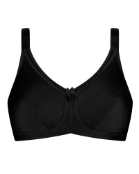 Biustonosz miękki bez fiszbin lśniący czarny Amoena Rita SB 2004