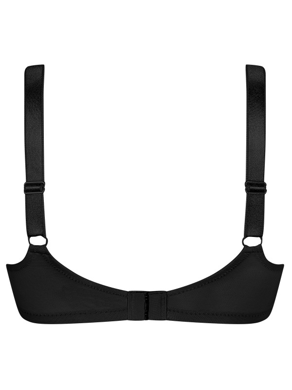 Biustonosz miękki bez fiszbin lśniący czarny Amoena Rita SB 2004