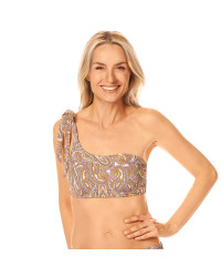 Bikini top kąpielowy góra od stroju bandeau do protez Amoena Marrakech 71712