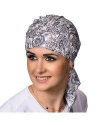 Chusta wiązana turban damski na lato po chemioterapii z wiskozy Heidi