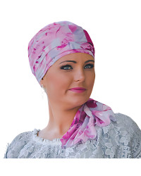 Chusta bandana na lato także po leczeniu onkologicznym Basia Mousseline