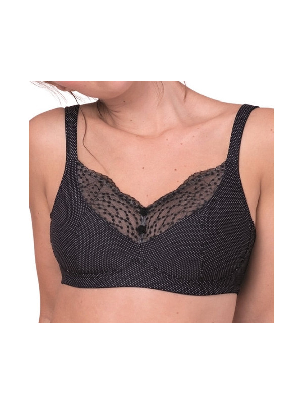 Biustonosz dla amazonek po mastektomii z kieszonkami Anita ORELY w groszki 5782x