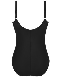 Elegancki czarny gorset kąpielowy do noszenia protezy Amoena Ravello OP 71731