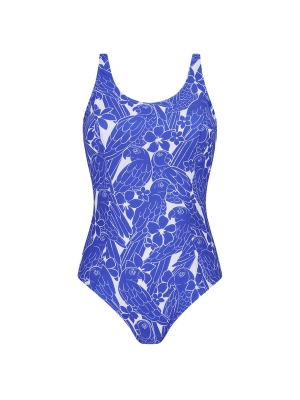 Jedoczęściowy kostium kąpielowy na basen z kieszonkami na protezę Amoena Azores fb 71757