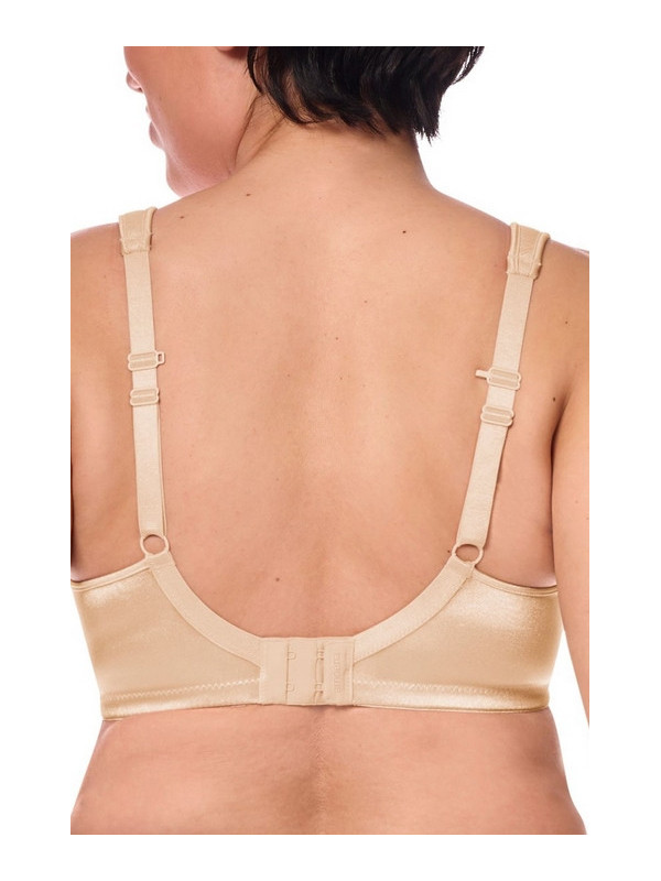 Biustonosz Amoena Lissa SBP beżowy – usztywniany, bez fiszbin, z kieszonkami na protezy piersi, po mastektomii