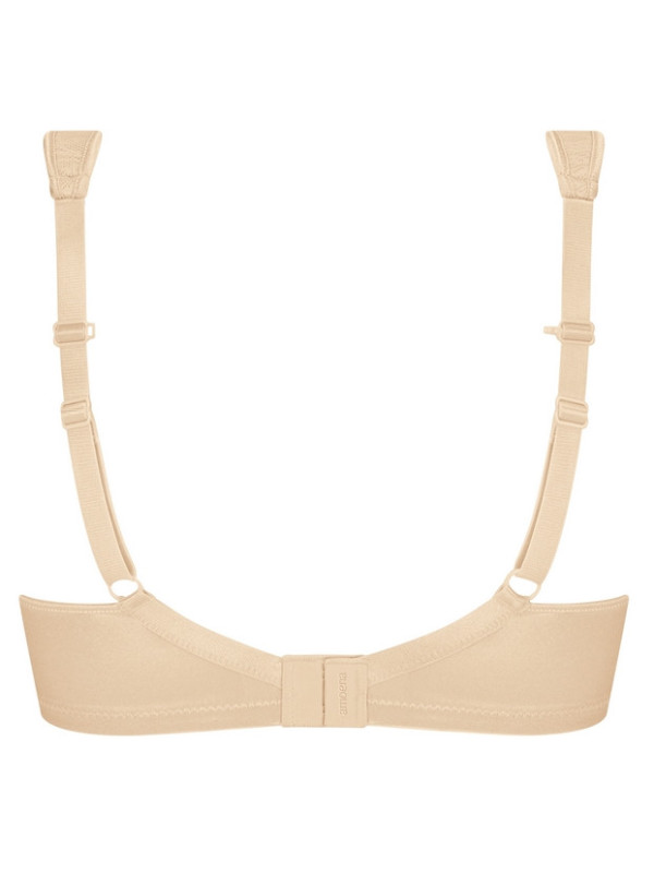 Biustonosz Amoena Lissa SBP beżowy – usztywniany, bez fiszbin, z kieszonkami na protezy piersi, po mastektomii