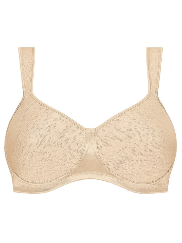 Biustonosz Amoena Lissa SBP beżowy – usztywniany, bez fiszbin, z kieszonkami na protezy piersi, po mastektomii