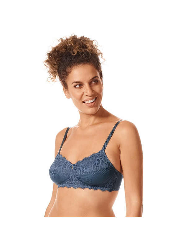 Biustonosz miękki bez fiszbin z kieszonkami i koronką Amoena Alessia SB 45033