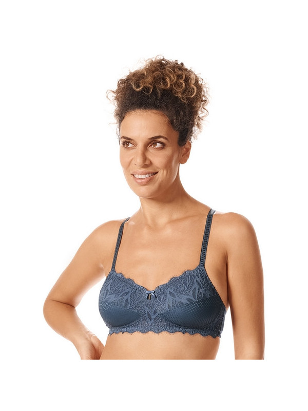 Biustonosz miękki bez fiszbin z kieszonkami i koronką Amoena Alessia SB 45033