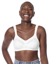 Elegancki miękki biustonosz bez fiszbin biały Amoena Isadora SB 0947