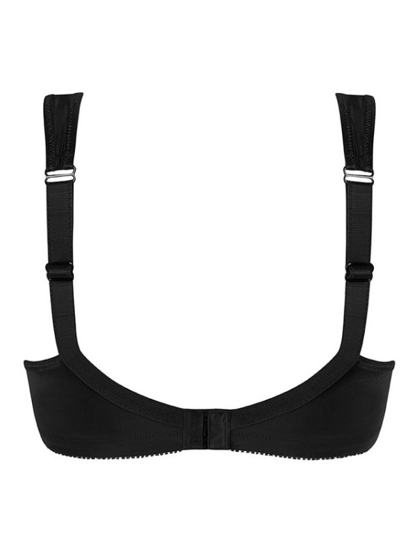 Biustonosz bez fiszbin z kieszonkami czarny Amoena Isadora SB 44114