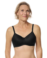 Biustonosz miękki bez fiszbin po operacji piersi czarny Amoena Mara SBP 44865