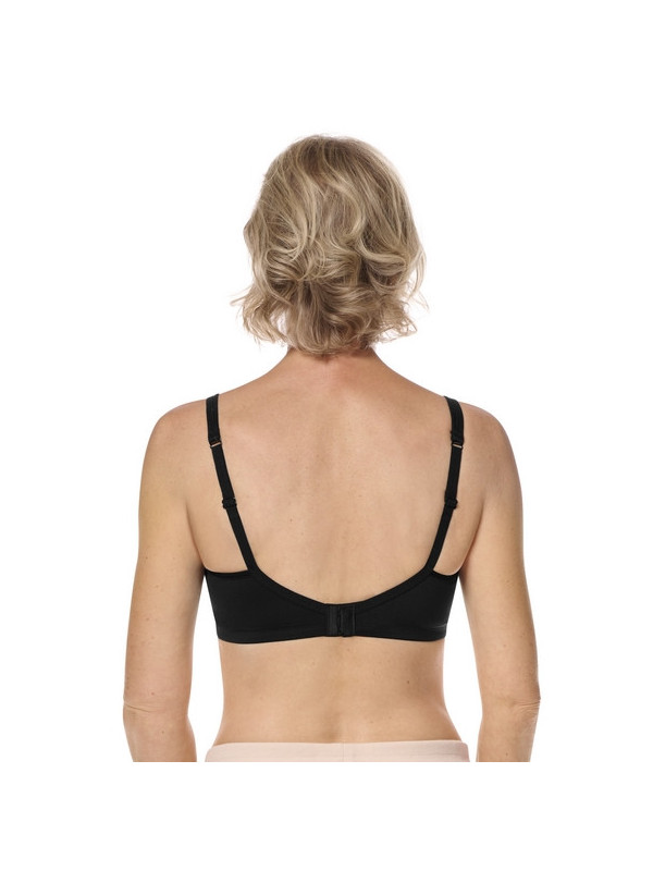 Biustonosz miękki bez fiszbin po operacji piersi czarny Amoena Mara SBP 44865